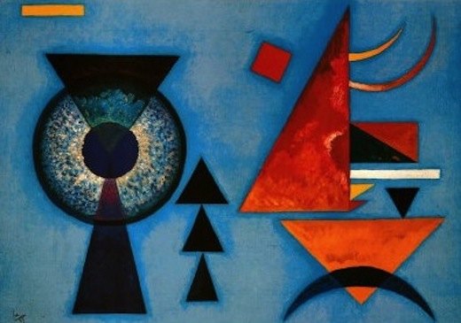 The interplay of color and form as Kandinsky explored and linked to spirituality