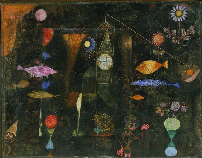 Klee’s perception of the world as some kind of a model, an illusion of something behind it