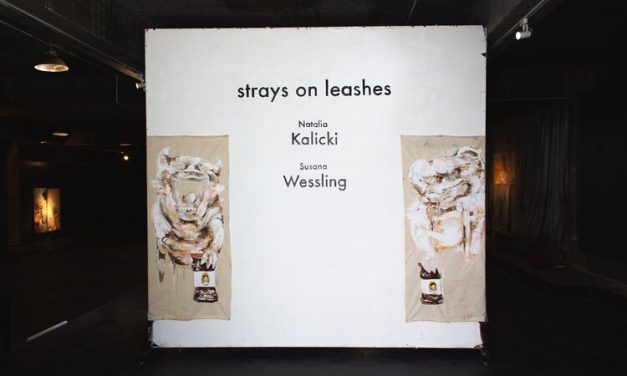 Strays on the leashes despite the lions